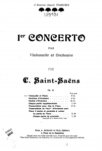 Saint-Saens Cello Concerto Complete