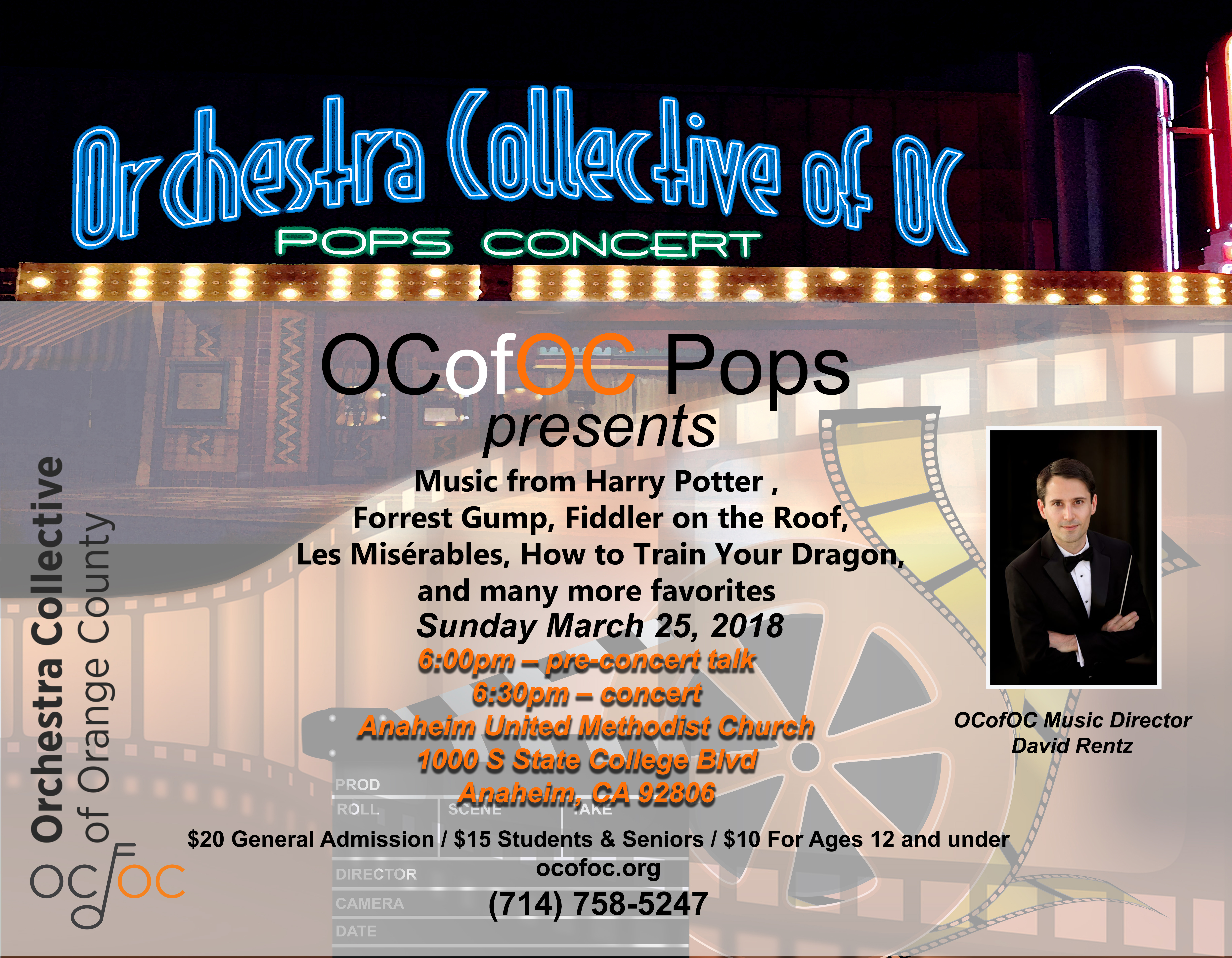 NeonTheaterPops OCofOC Concert Flyer for 1-26-19 Concert
